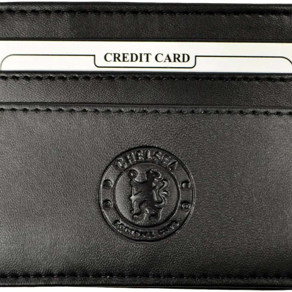 Chelsea FC Official Black Credit Card Holder Wallet